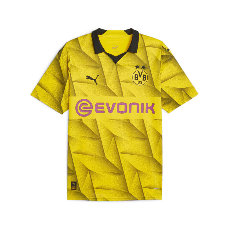 Borussia Dortmund 23/24 derde voetbalshirt voor heren PUMA Cyber Yellow Black