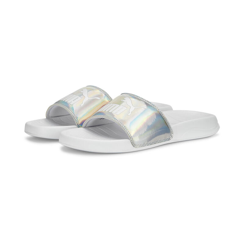 Popcat 20 Iridescent sandalen voor dames PUMA Iridescent White Metallic