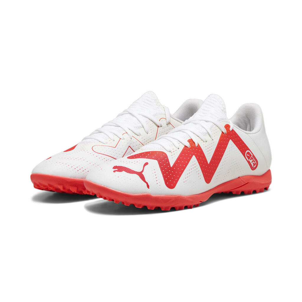 PUMA Mens FUTURE PLAY TT Football Boots - PUMA White-Fire Orchid