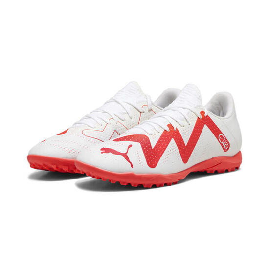 Chaussures de football FUTURE PLAY TT PUMA White Fire Orchid Red