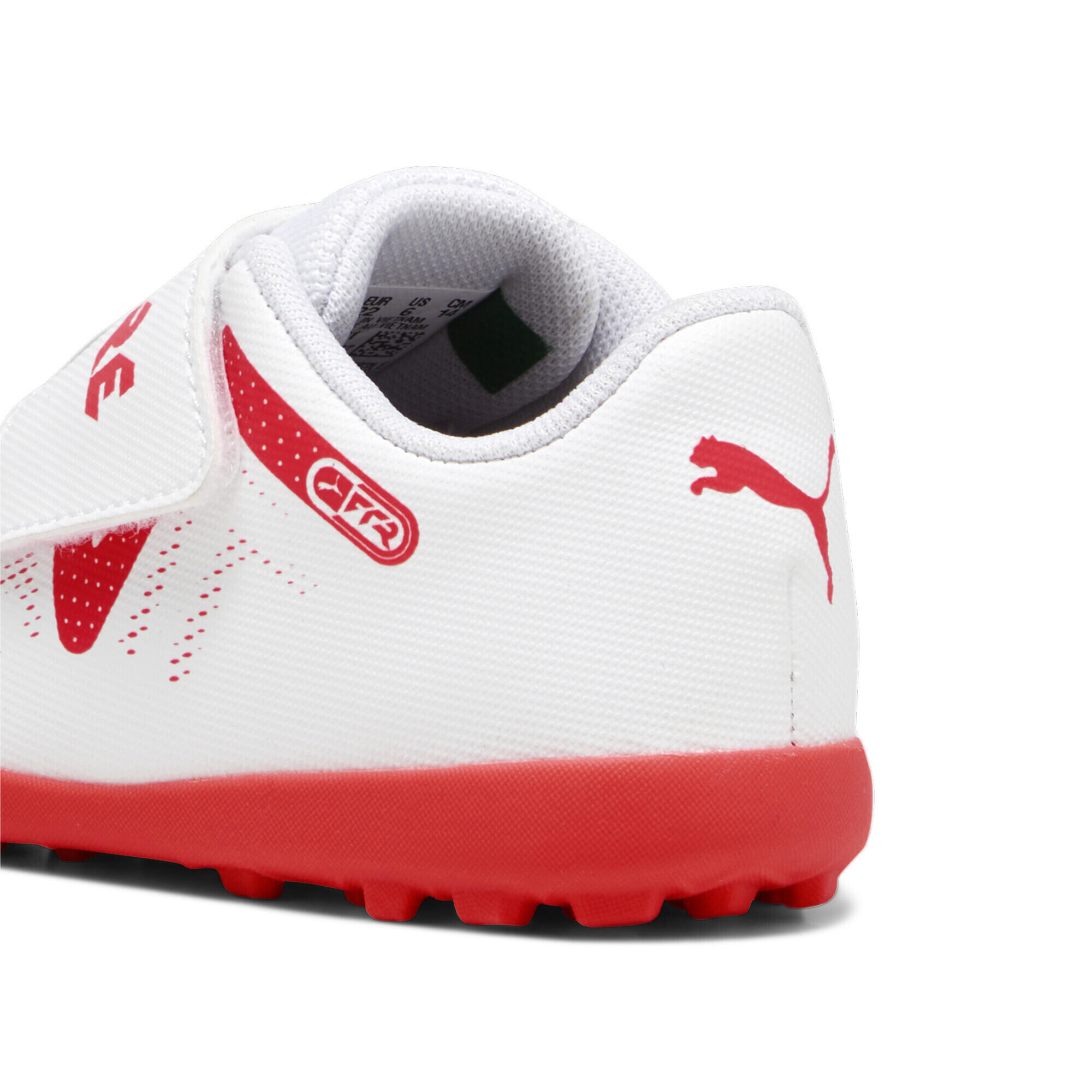 Botas de fútbol FUTURE PLAY TT Niños pequeños PUMA White Fire Orchid Red 2/6