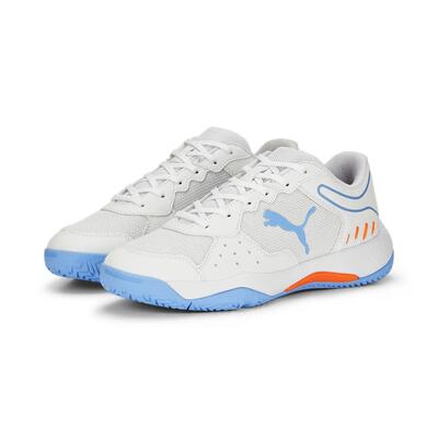 Scarpe da padel Solarsmash RCT per ragazzi PUMA White Black Team Light Blue