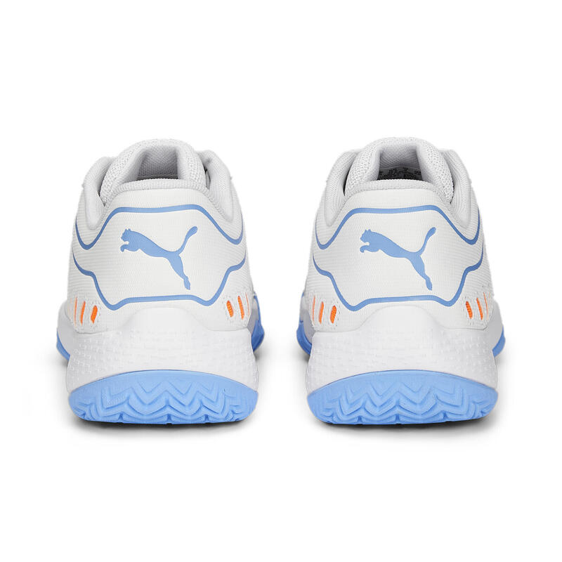 Scarpe da padel Solarsmash RCT per ragazzi PUMA White Black Team Light Blue