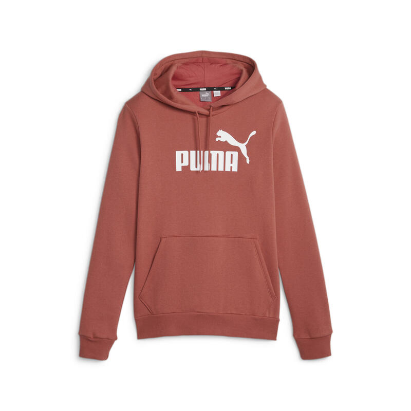 PUMA Sudadera con capucha con logotipo clásico para mujer, color rosa,  Rosado