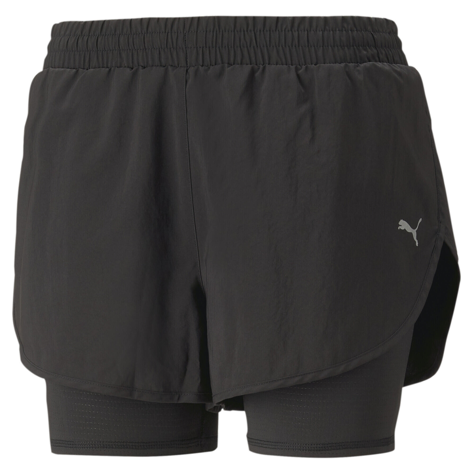 Shorts da running 2 in 1 Run Favourite in tessuto da donna PUMA Black 3/7