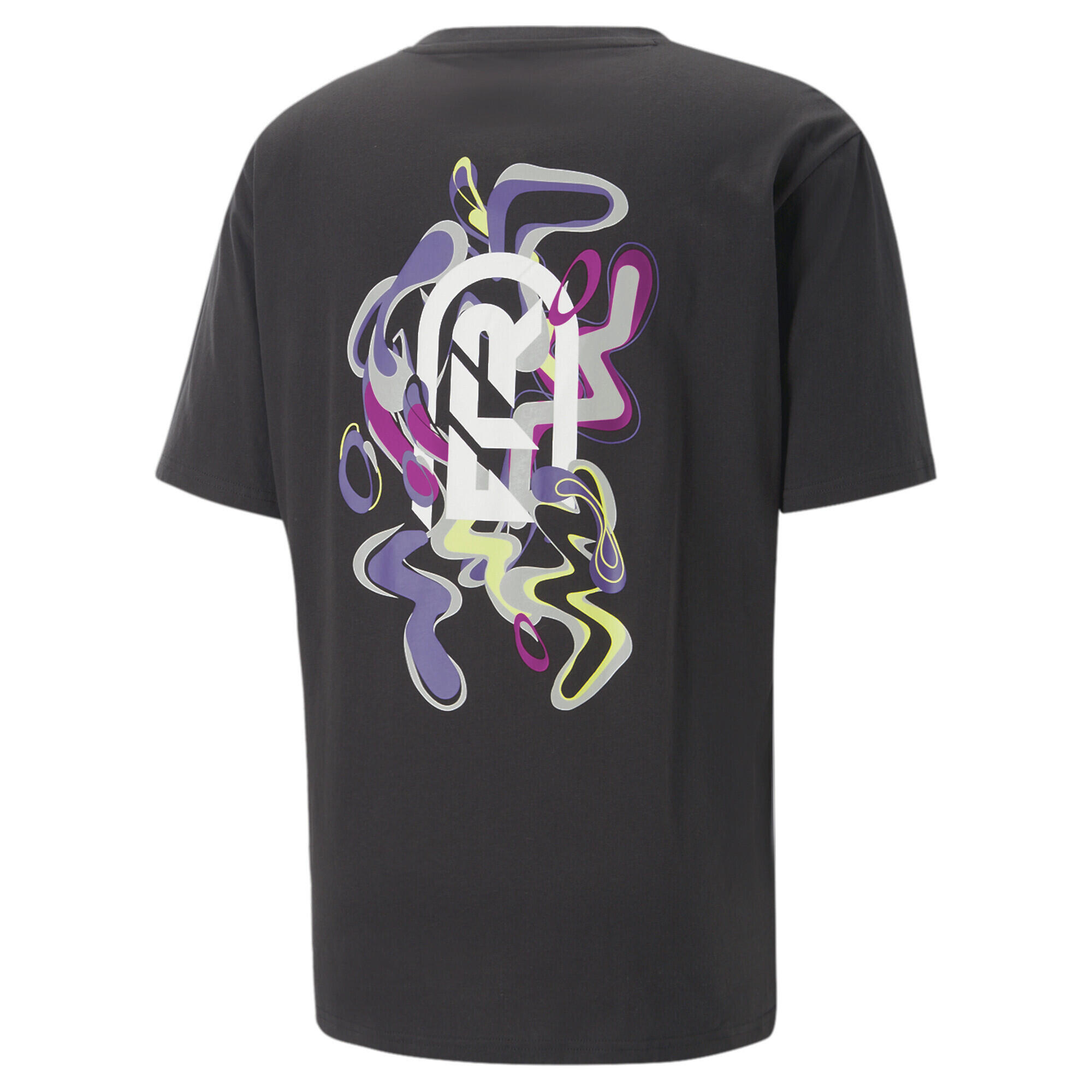 T-shirt Neymar Jr Creativity da uomo PUMA Black Fluo Yellow 6/6