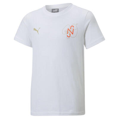 Neymar jr diamond voetbal-t-shirt met graphic voor jongeren puma white