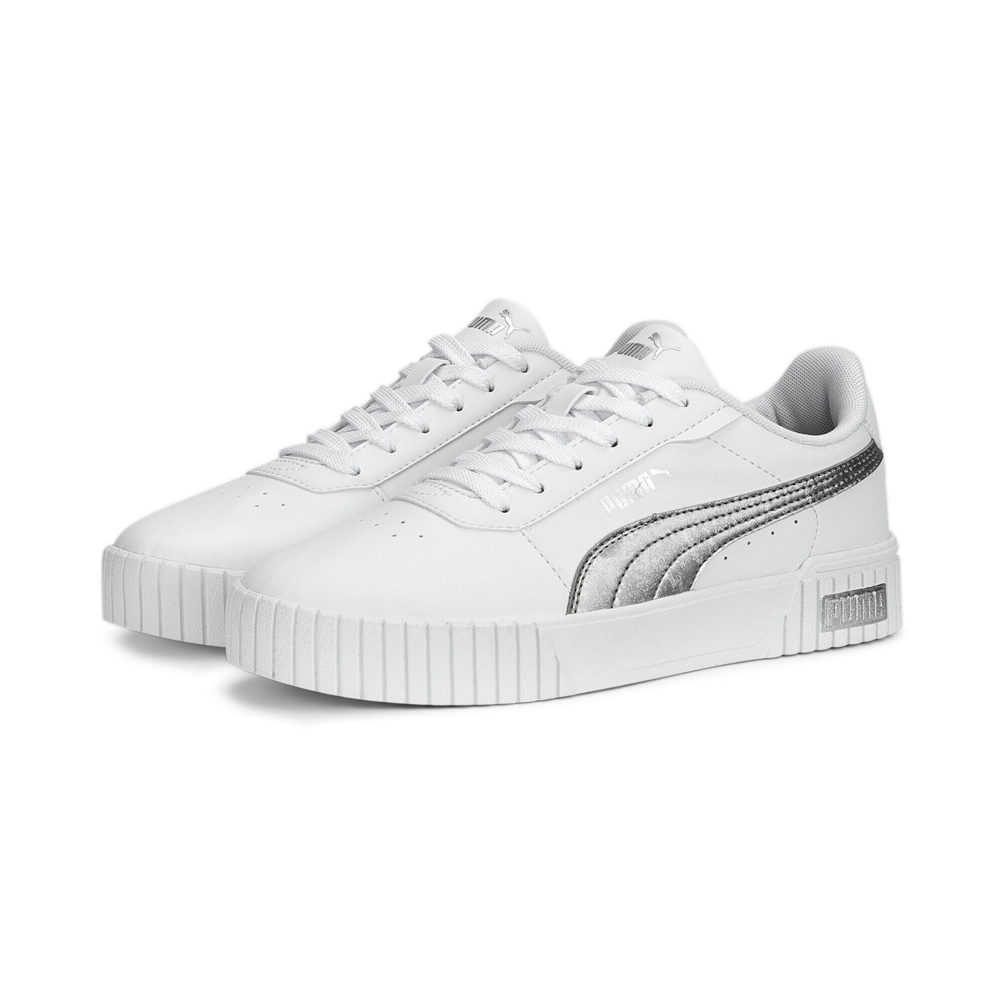 Sneakers Carina 2.0 Space Metallics Femme Puma White Matte Silver Gray Metallic