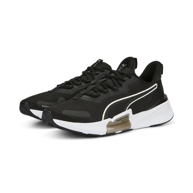 PWRFrame TR 2 Trainingsschuhe Herren PUMA Black White Silver Metallic