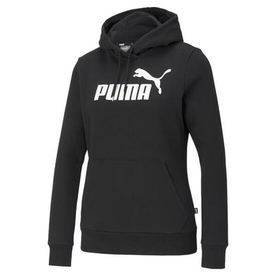 Essentials Logo Hoodie Damen PUMA Black
