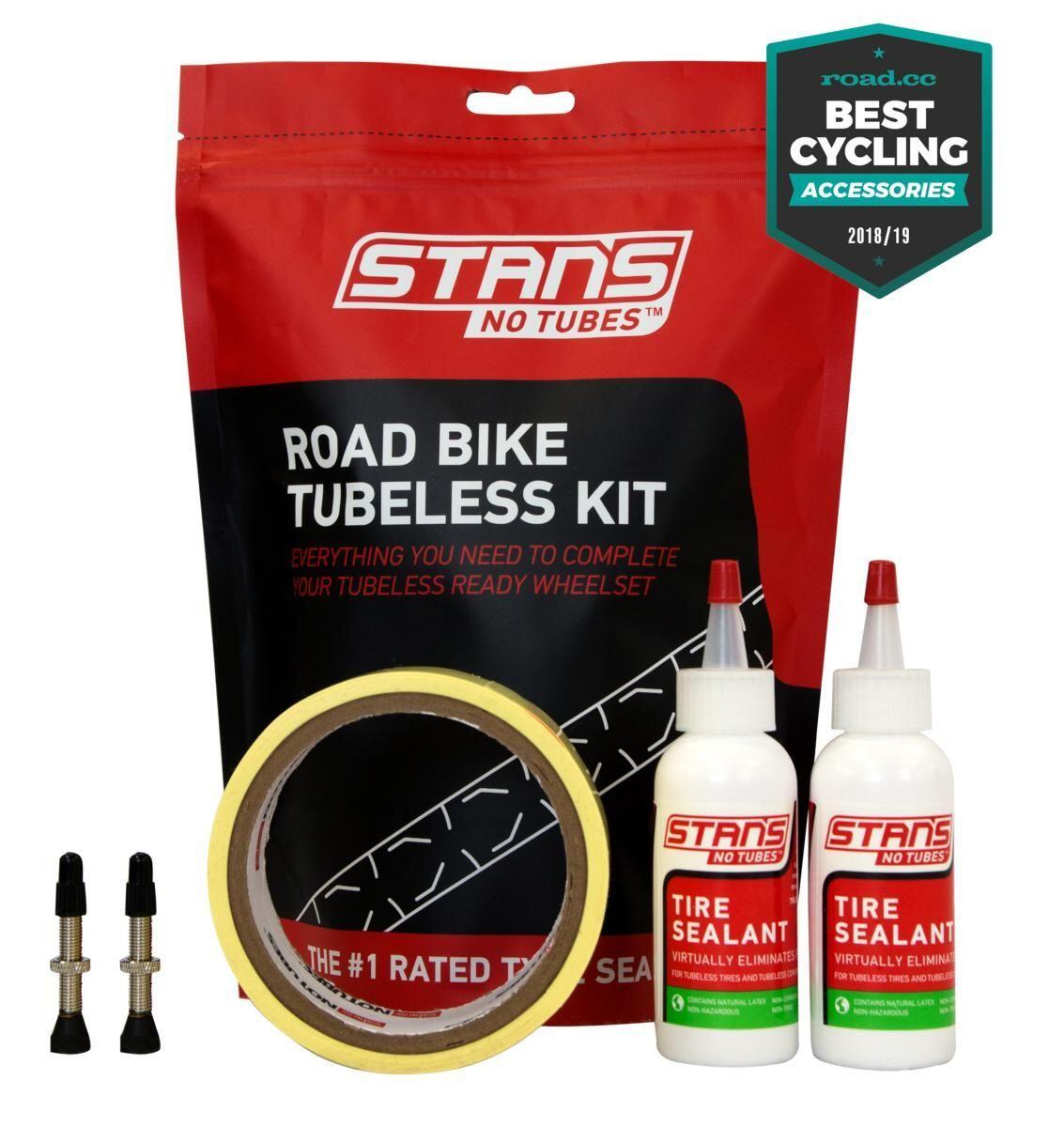 Stans NoTubes Tubeless Kit Road Gravel Bike 21mm Tape  55mm Valve 1/1