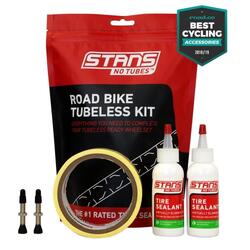 Tubeless Kit, Route, Fond de jante 21mm, Valves 55mm