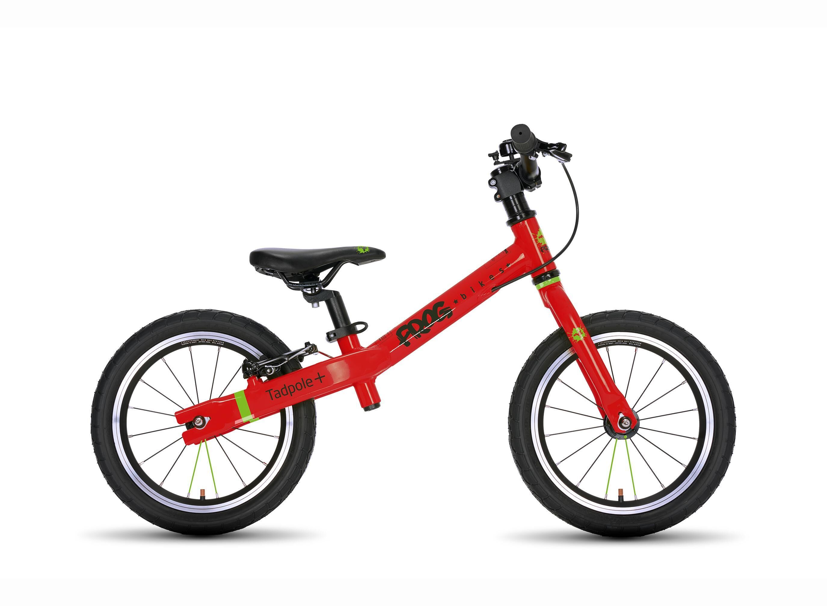 FROG BIKES Tadpole Plus 14 Inch Lightweight Kids Balance Bike For 3-4 Years - Red