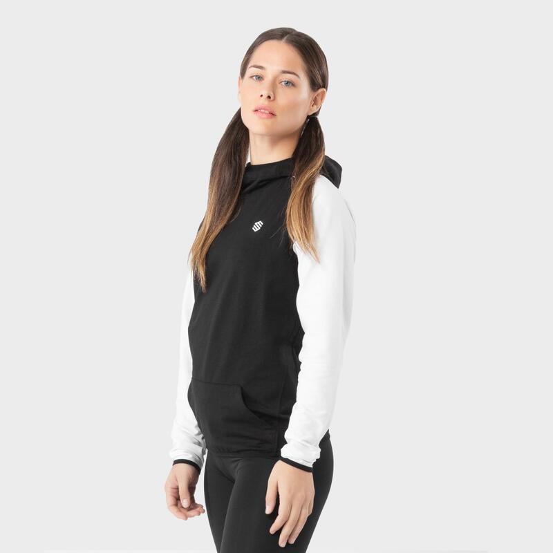 Dames Fitness hoodie Tech Storm-W SIROKO Zwart