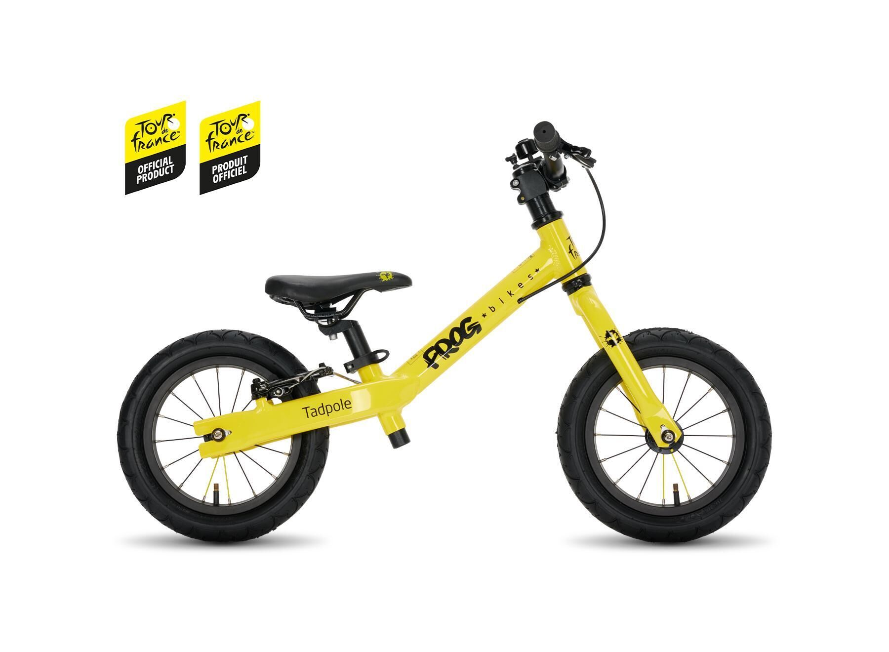 FROG BIKES Tadpole 12 Inch Lightweight Kids Balance Bike For 2-3 Years - TdF Yellow