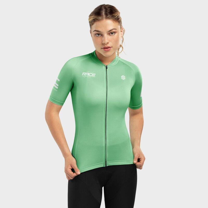 Maglia biodegradabile da donna Ciclismo Race Flecha SIROKO Verde