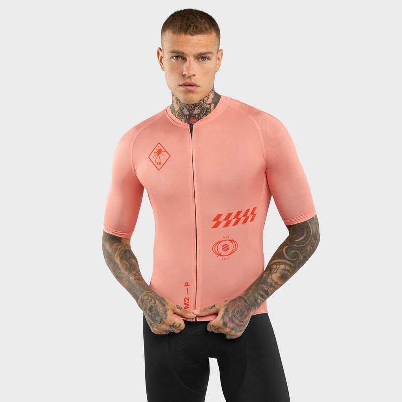 Maillot biodegradable hombre ciclismo Nomad Keirin SIROKO Naranja