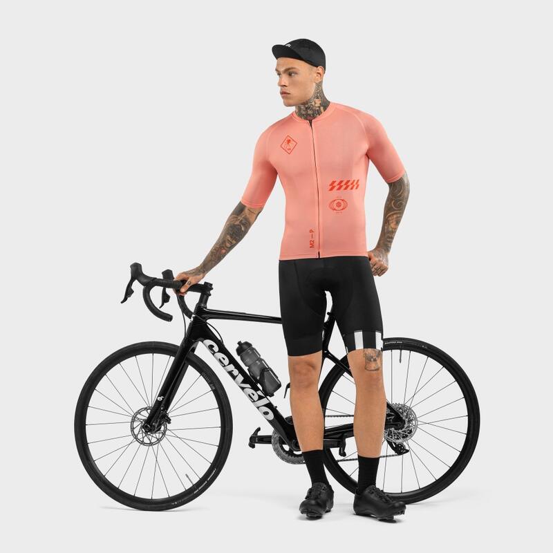 Maillot biodégradable homme Cyclisme Nomad Keirin Orange