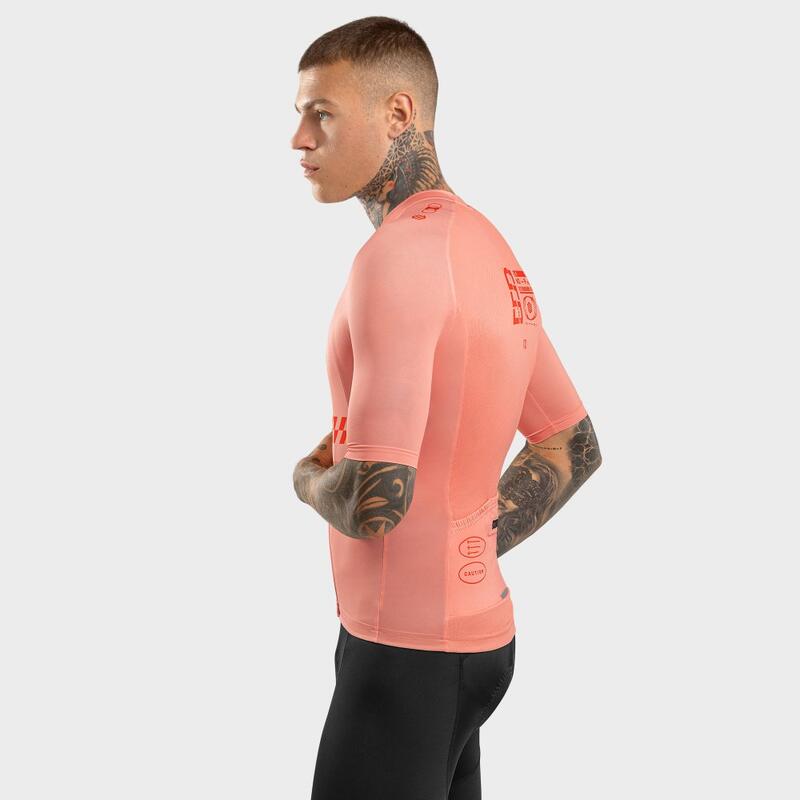 Maglia biodegradabile da uomo Ciclismo Nomad Keirin SIROKO Arancione