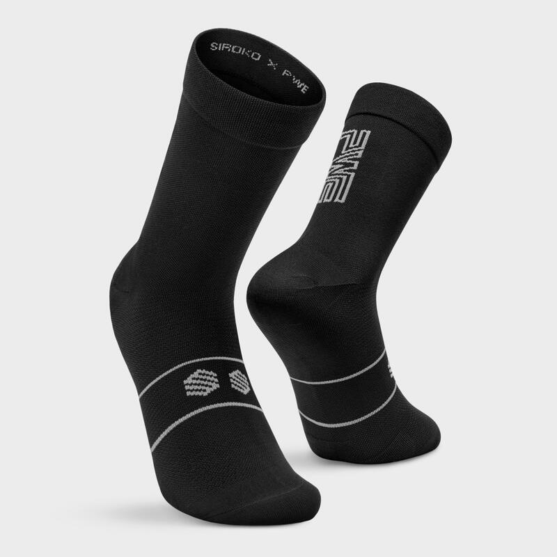 Chaussettes sport fitness Homme et Femme PWE Lead Noir