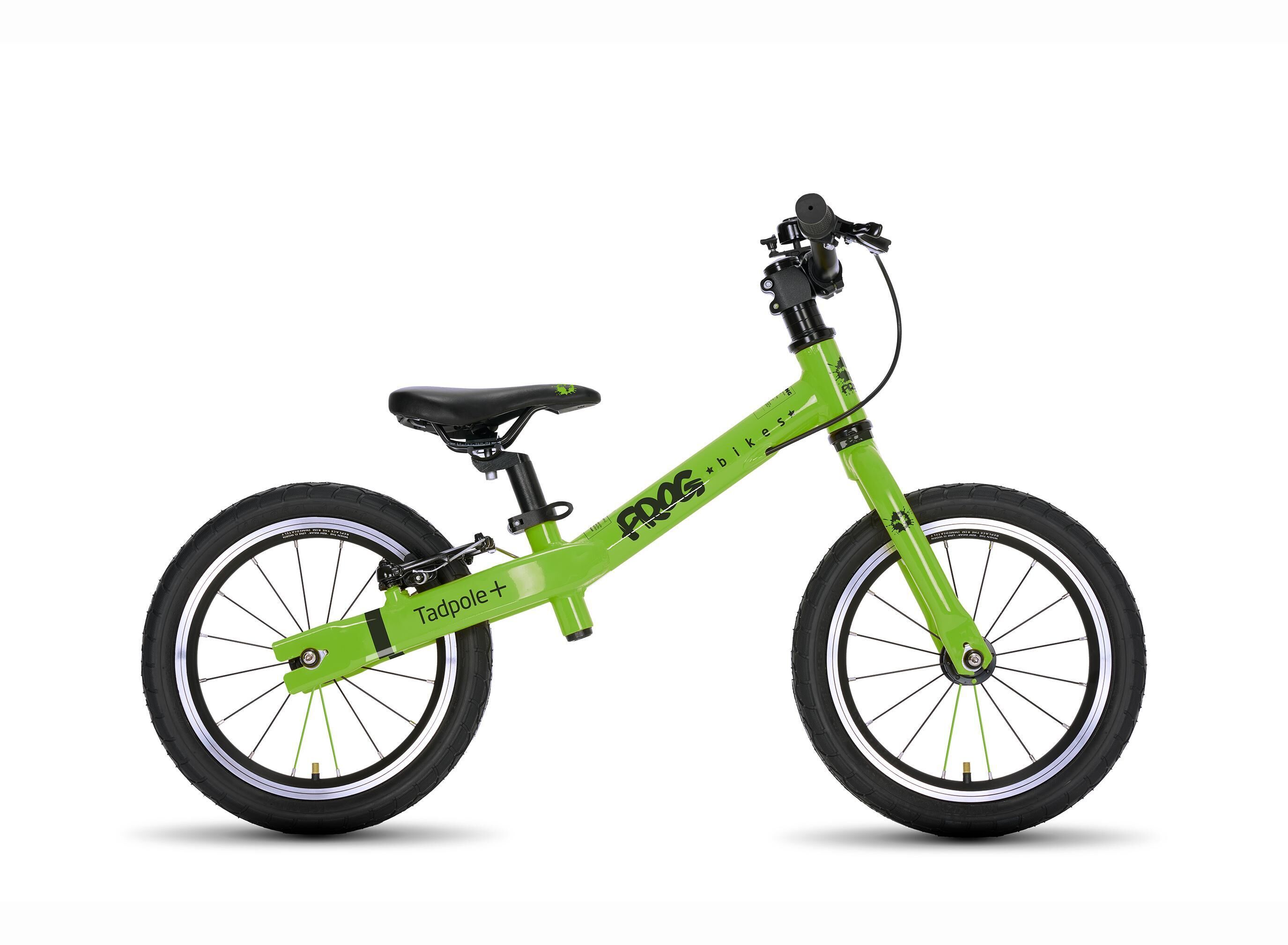 FROG BIKES Tadpole Plus 14 Inch Lightweight Kids Balance Bike For 3-4 Years - Green