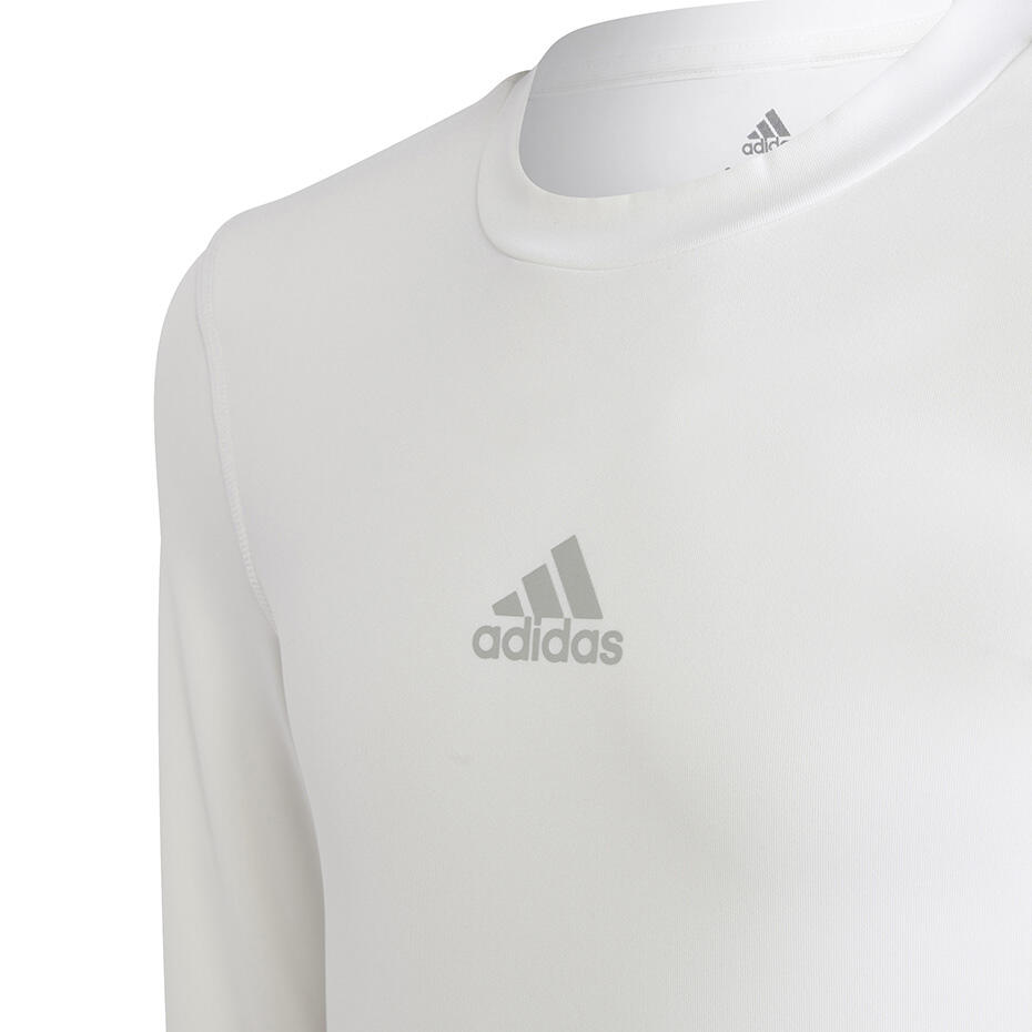 T-shirt à Manches Longues Enfant Adidas  Techfit K  Blanc 5/5