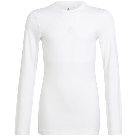 T-shirt à Manches Longues Enfant Adidas Techfit K Blanc