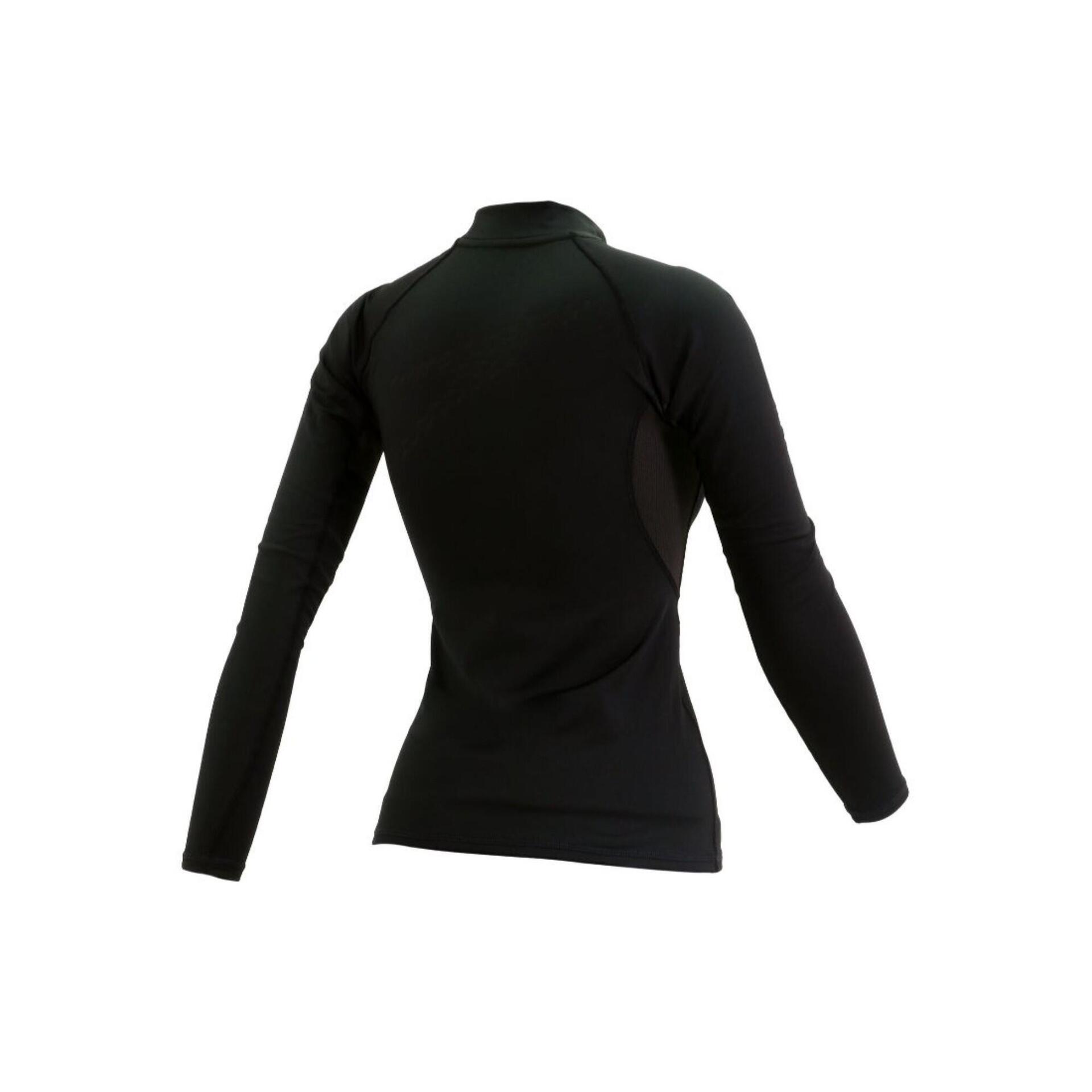 1XT CASUAL LADIES' LONG SLEEVE BASE LAYER THERMAL TOP - BLACK
