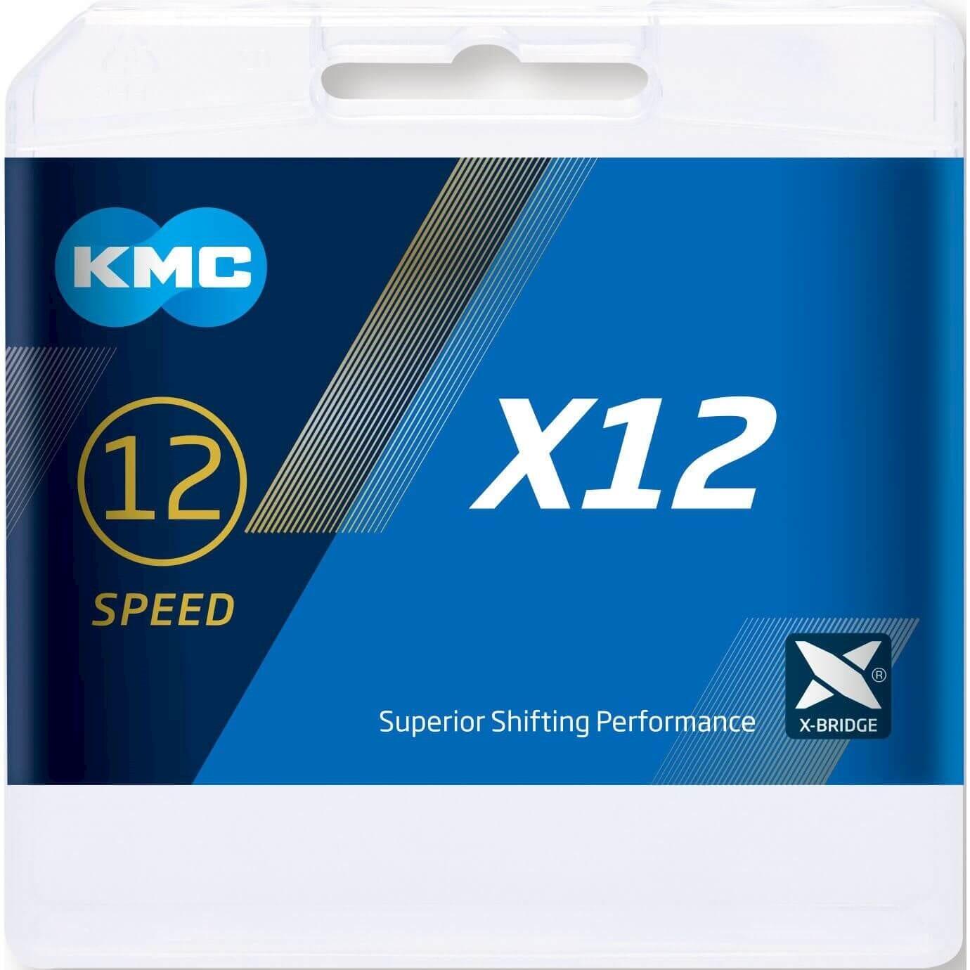 KMC X12 aurora blue 126s chain