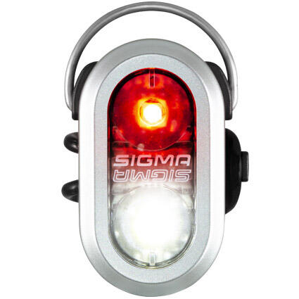 SIGMA Micro Duo – Luce Di Sicurezza LED Universale Per Bici – Rosso E Bianco – Batterie Incluse – 21g
