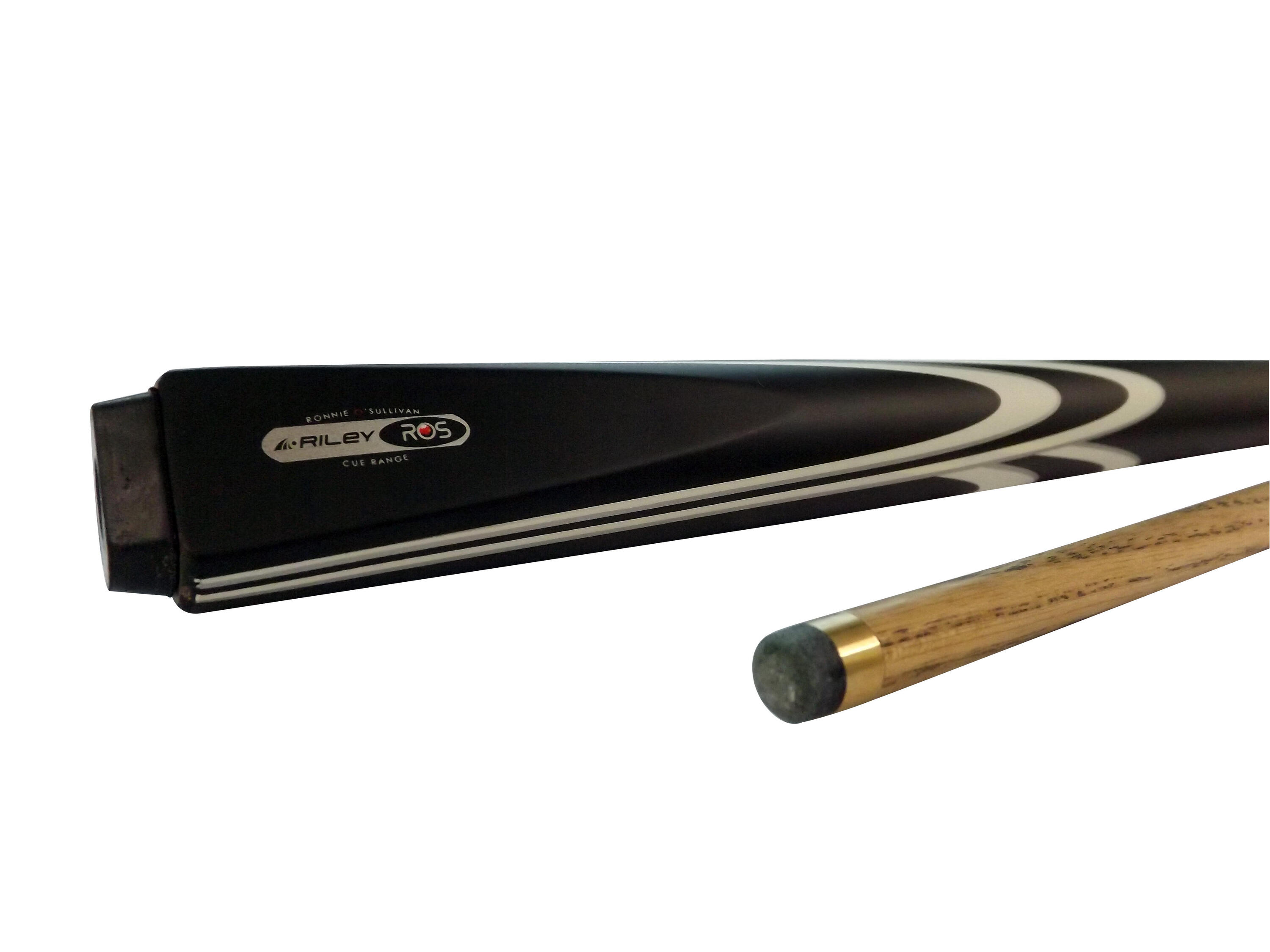 Riley Ronnie O'Sullivan 2 Piece Ash Snooker Cue with soft cue case 2/7