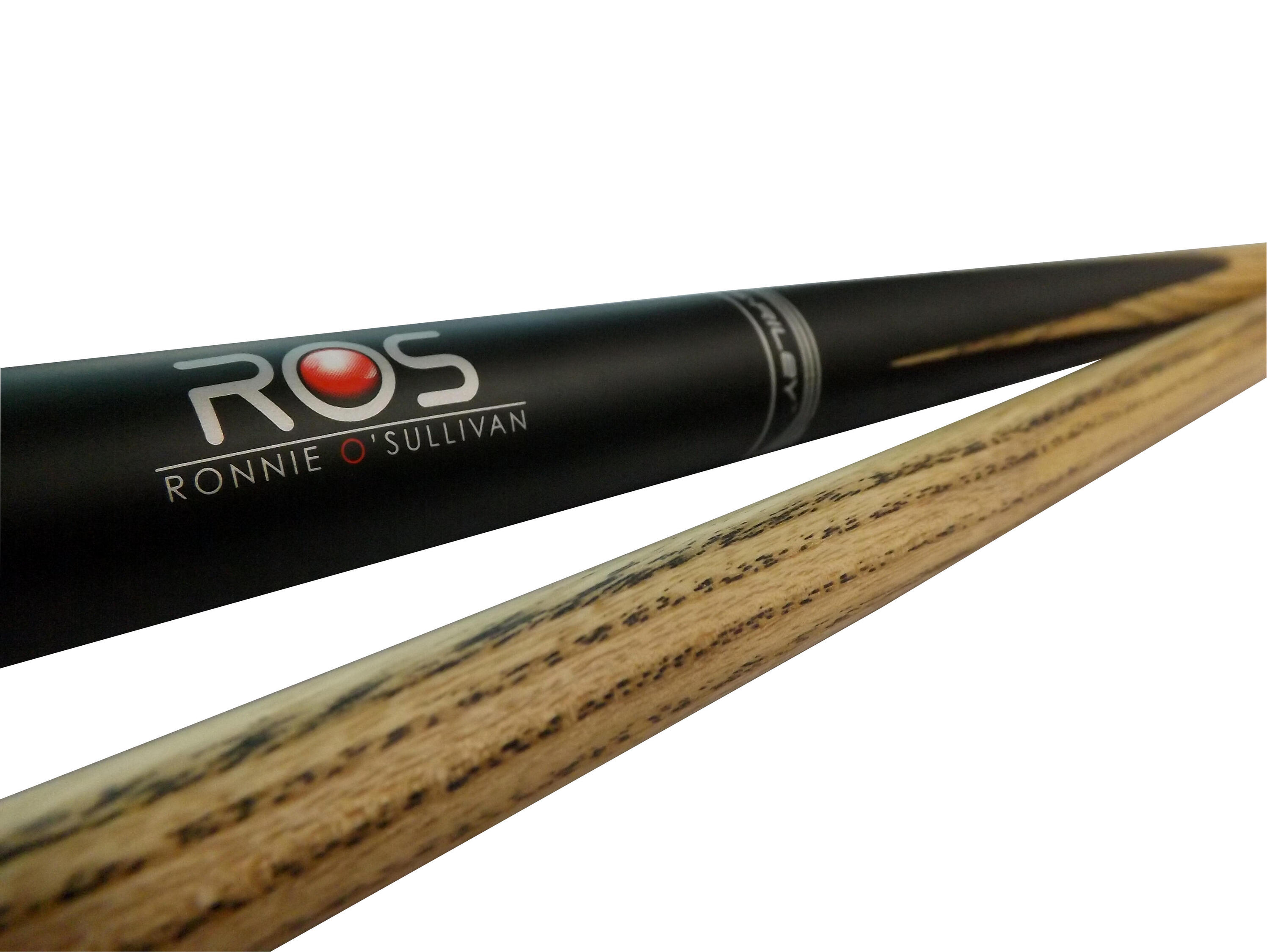 Riley Ronnie O'Sullivan 2 Piece Ash Snooker Cue with soft cue case 3/7