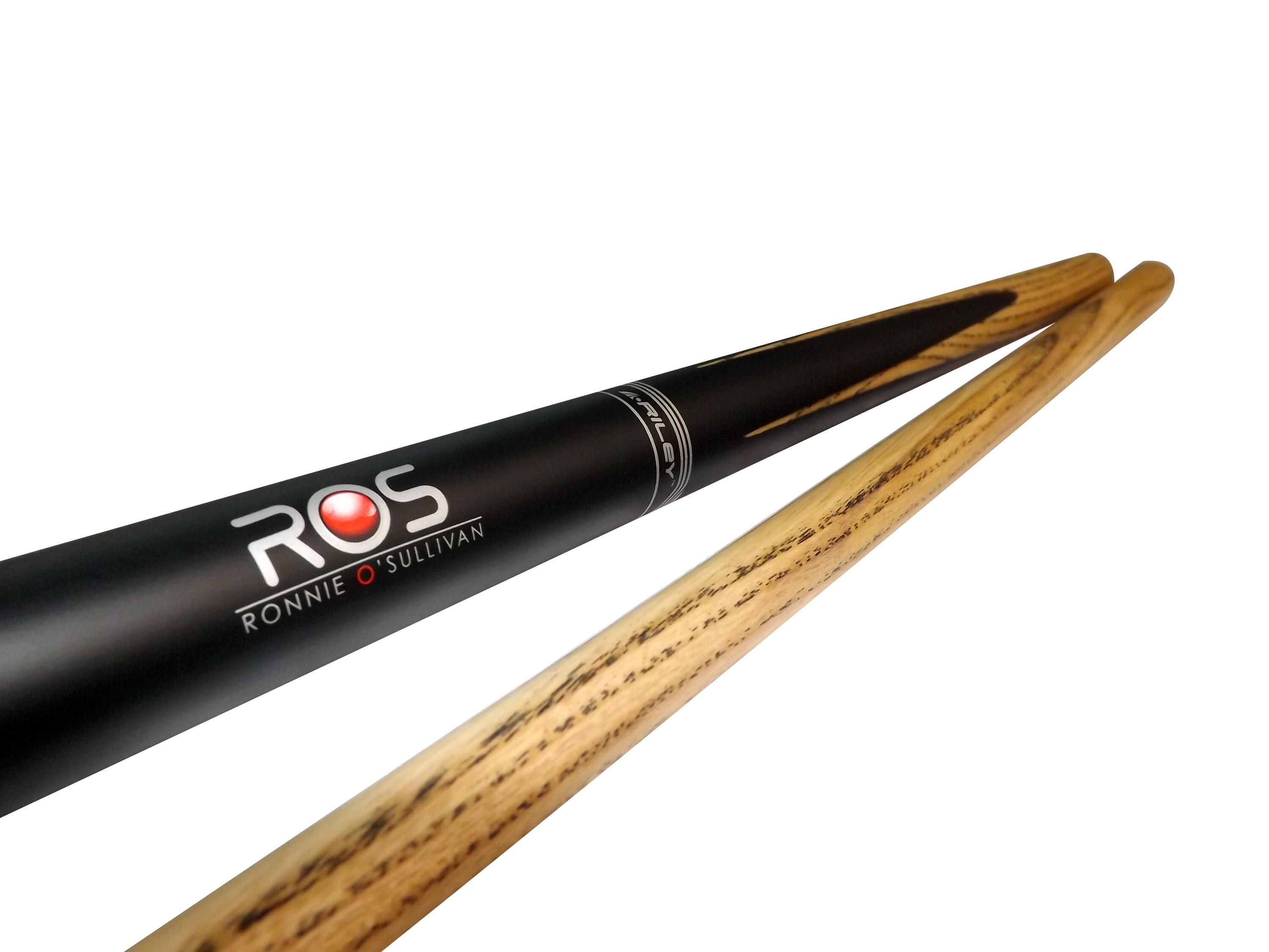 Riley Ronnie O'Sullivan 2 Piece Ash Snooker Cue with soft cue case 4/7