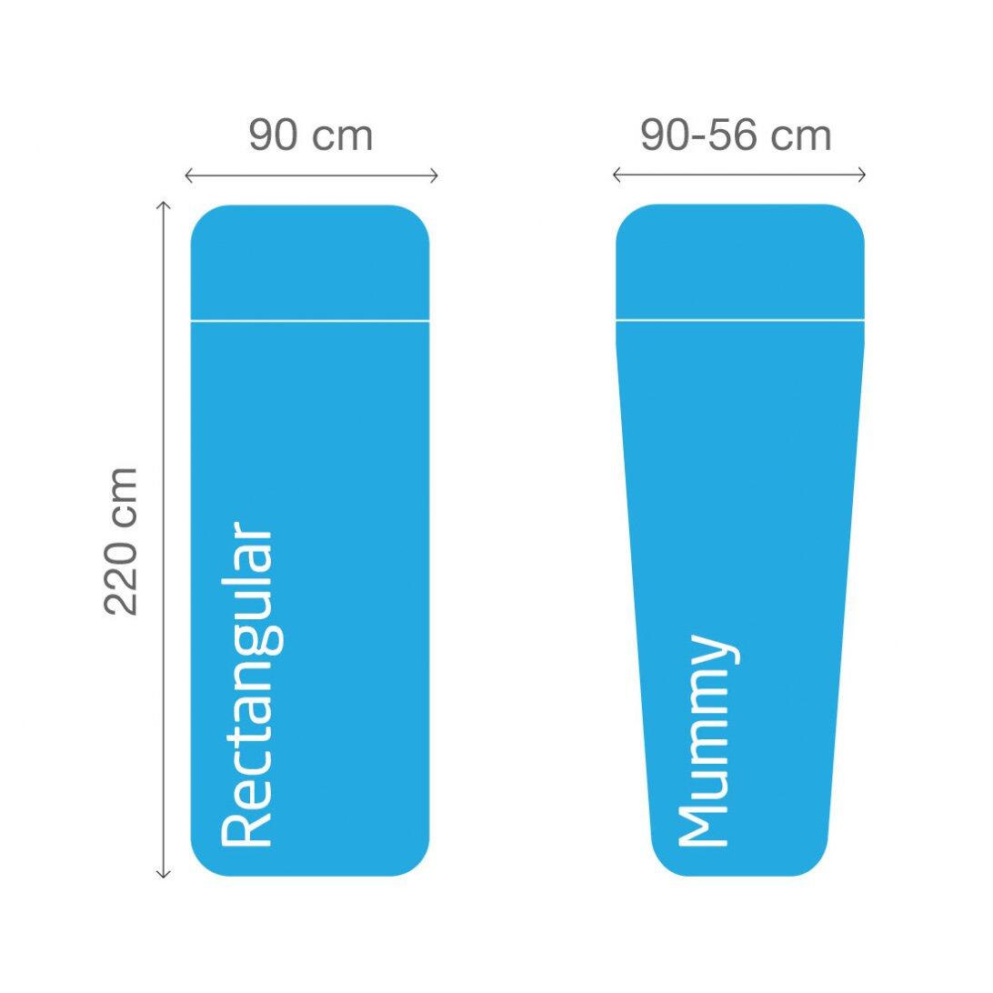 Drap de duvet Lifeventure coton 100% bleu 220x90 cm anti-odeurs avec housse 4/4
