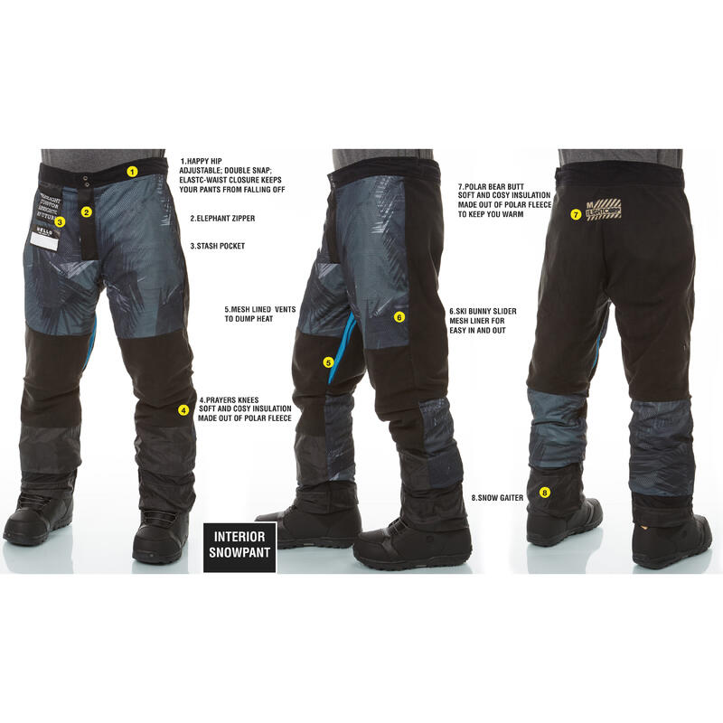 Ski-/Snowboardhose Herren - CARTEL EVO rubber