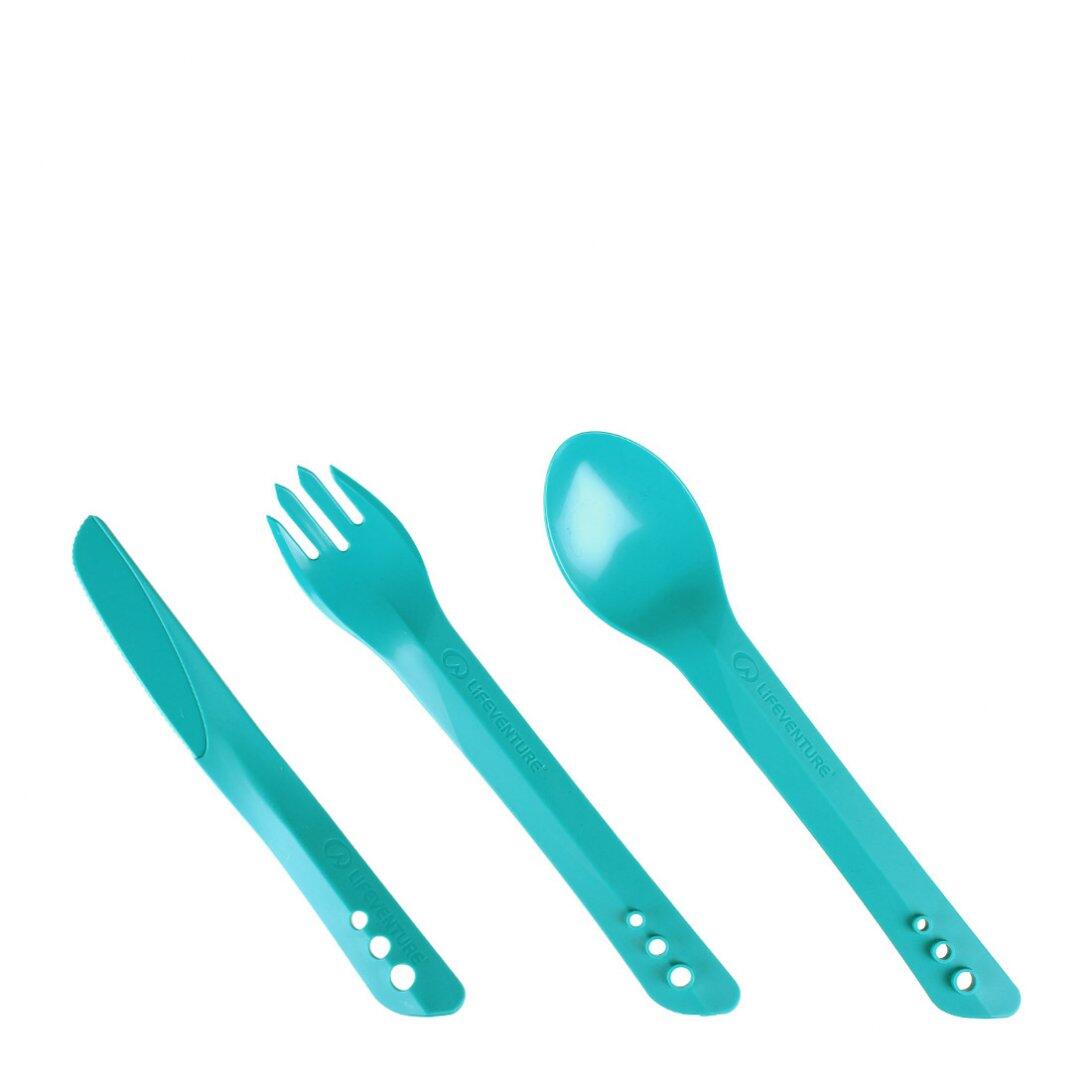 Zestaw sztućców Lifeventure Ellipse Cutlery Set - Teal 2/3