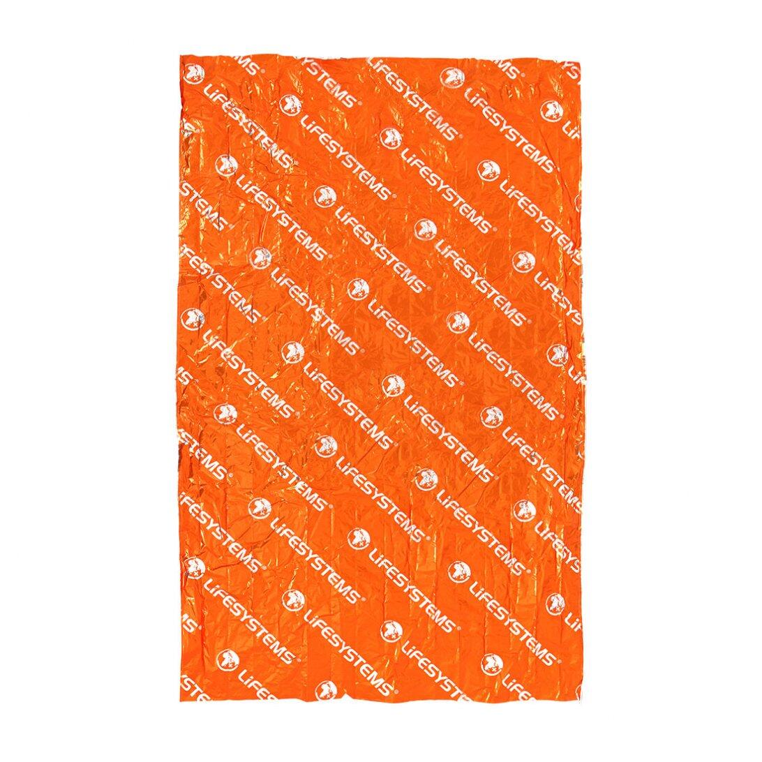 Couverture thermique Lifesystems 140x210 cm polyester métallisé orange réflex. 2/7