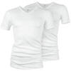 Maillot de corps col V | Homme | T-shirt sans coutures | Set de 2 | Blanc