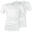 Herenonderhemd set van 2 | T-shirt met V-hals | Fijn rib | Wit