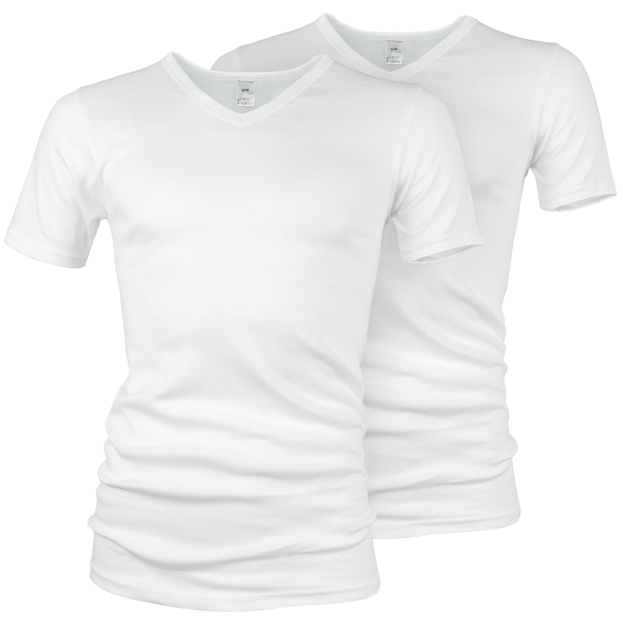 Camiseta interior cuello V Hombre Set de 2 Sin costuras Blanco Decathlon