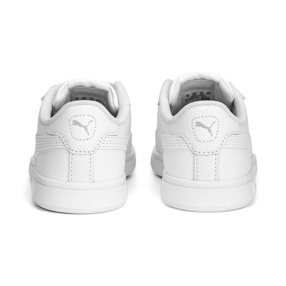 Dziecięce skórzane sneakersy Smash 3.0 V PUMA White Cool Light Gray