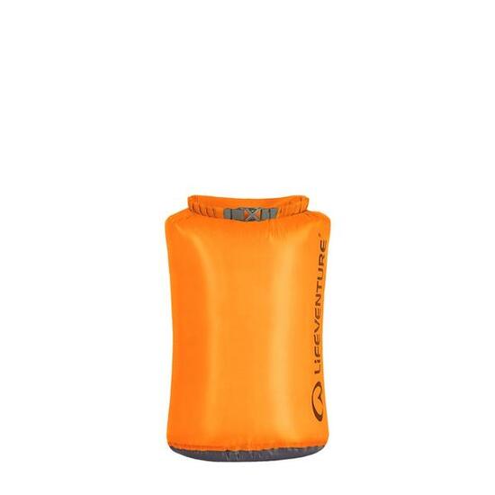 Sac étanche Lifeventure Ultralight Dry Bag 15L orange nylon ripstop 40 g