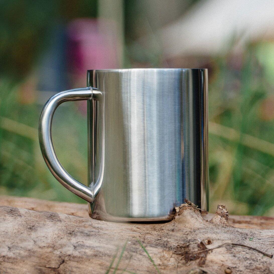 Mug de camping Lifeventure 230 ml acier inoxydable léger compact 185 g 5/5