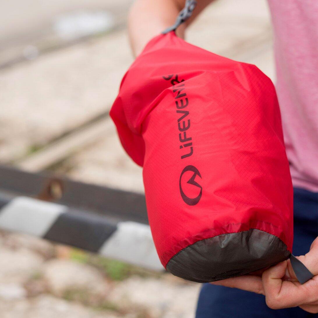 Sac étanche Lifeventure Ultralight Dry Bag 2L nylon ripstop 30D translucide 2/3