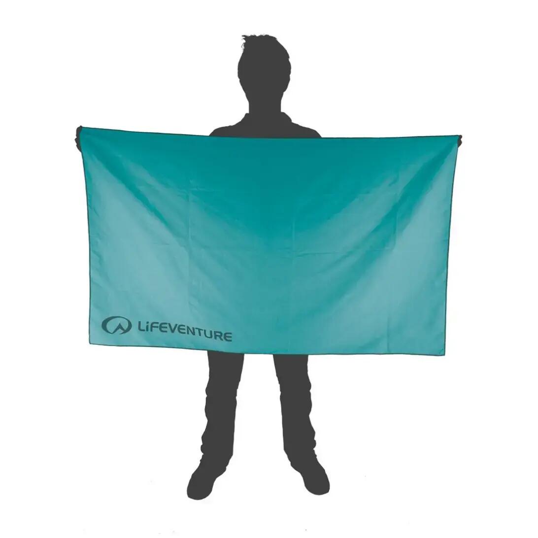 Serviette trekking Lifeventure Gia 150x90 cm polyester recyclé séchage rapide 3/7