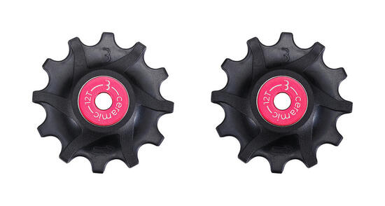 Galets Roulements Céramique BBB RollerBoys 12 Dents Sram Narrow-Wide Noir