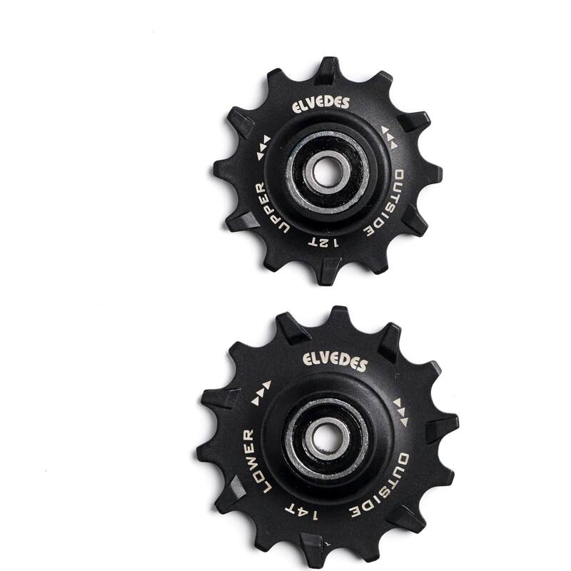 Derailleurwieltjes 2X12 + 2X14 Tands Met Standaard Afgedichte Lagers