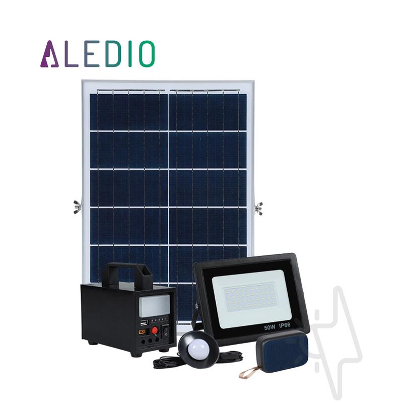 KIT SISTEM SOLAR 40W CU LANTERNA SI IESIRE USB, BEC LED, PROIECTOR