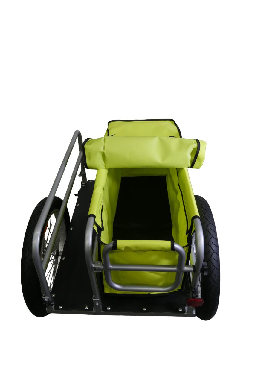 Remorque de plage vélo en aluminium avec rack de surf. 6/6