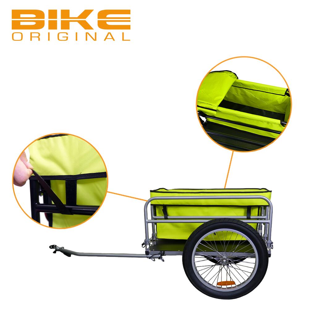 Remorque de plage vélo en aluminium avec rack de surf. 4/6